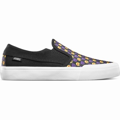 Tenis Etnies LANGSTON Negros/Amarillos/Morados Para Mujer MX613-CNG